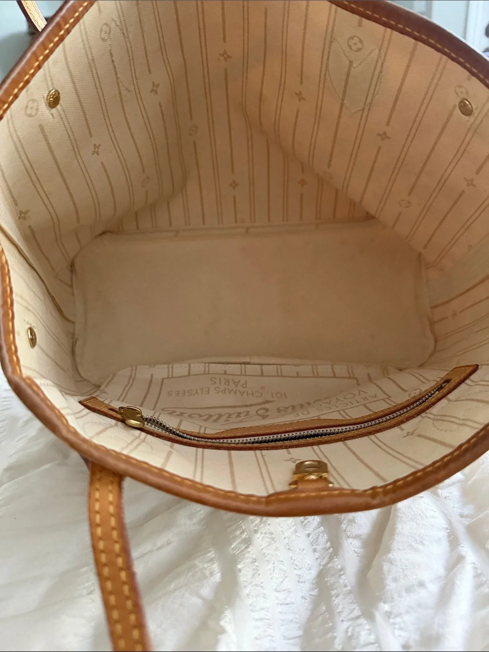Authentic Louis Vuitton Damier Azur Neverfull PM